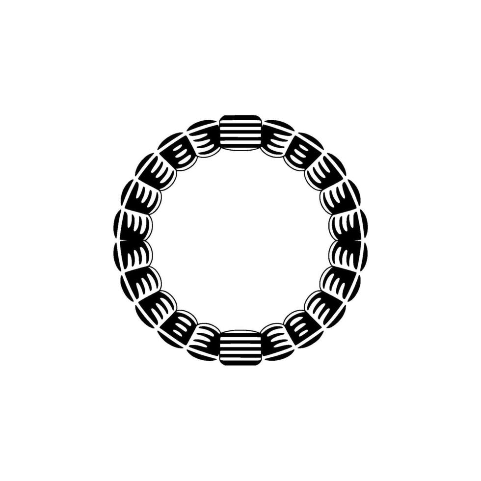 Minimalist Circular Pattern, Abstract , Modern Emblem vector