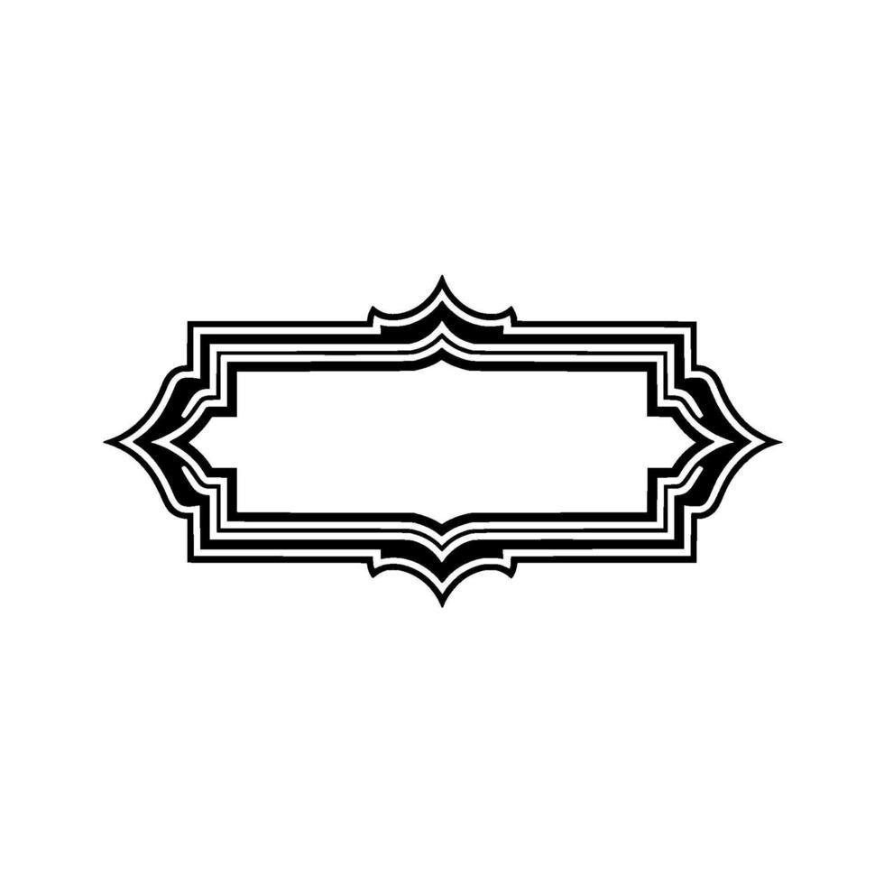 Elegant Deco Border Frame, Minimalist vector