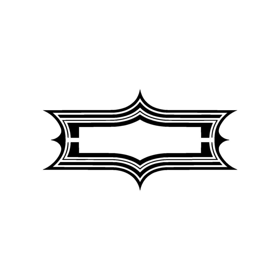 Art Deco Frame, Elegant Border, Vintage , Minimalist Style, Illustration vector
