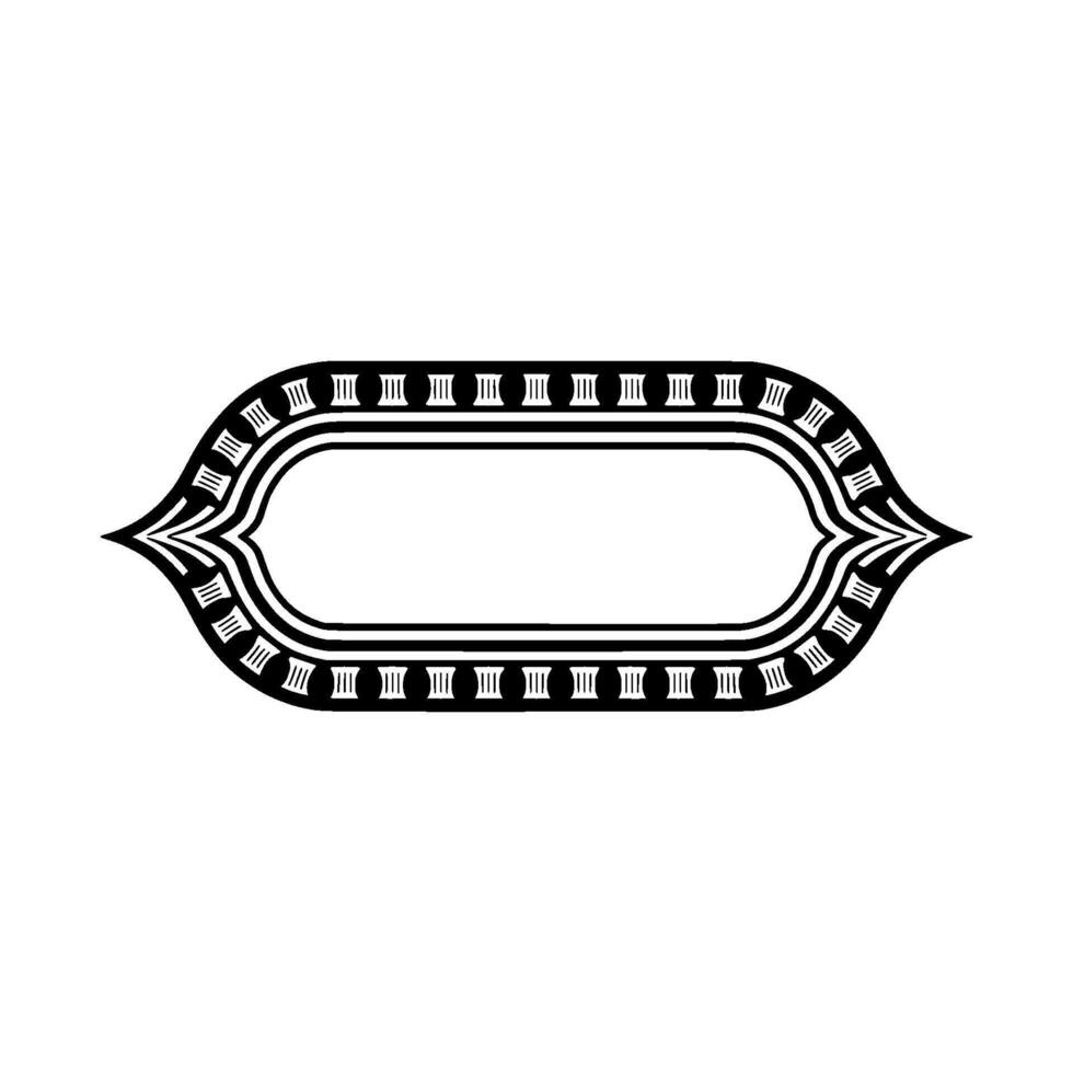 Art Deco Ornament, Elegant Border, Vintage, Retro vector