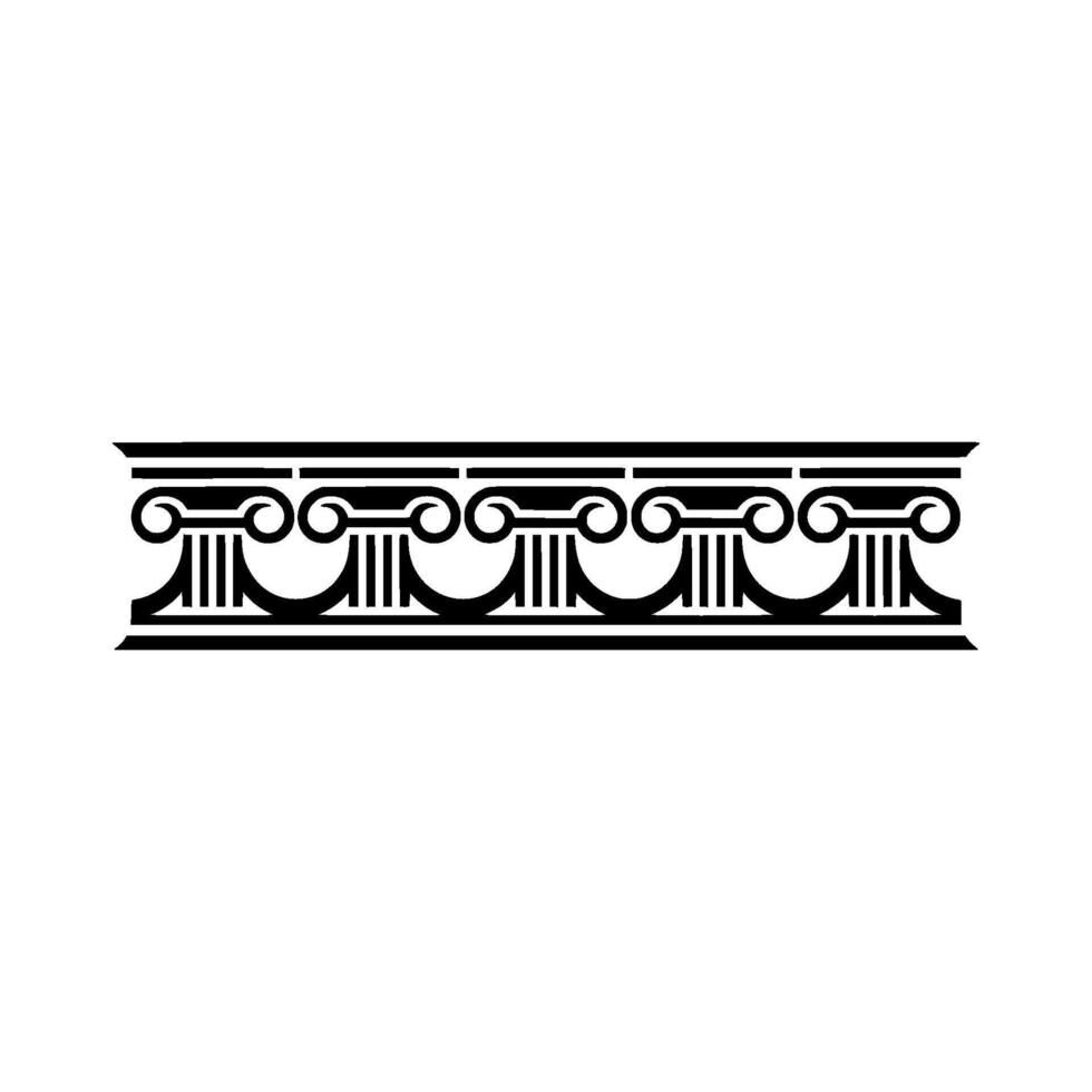Elegant Classical Border, Decorative Element, Vintage - Ornament vector