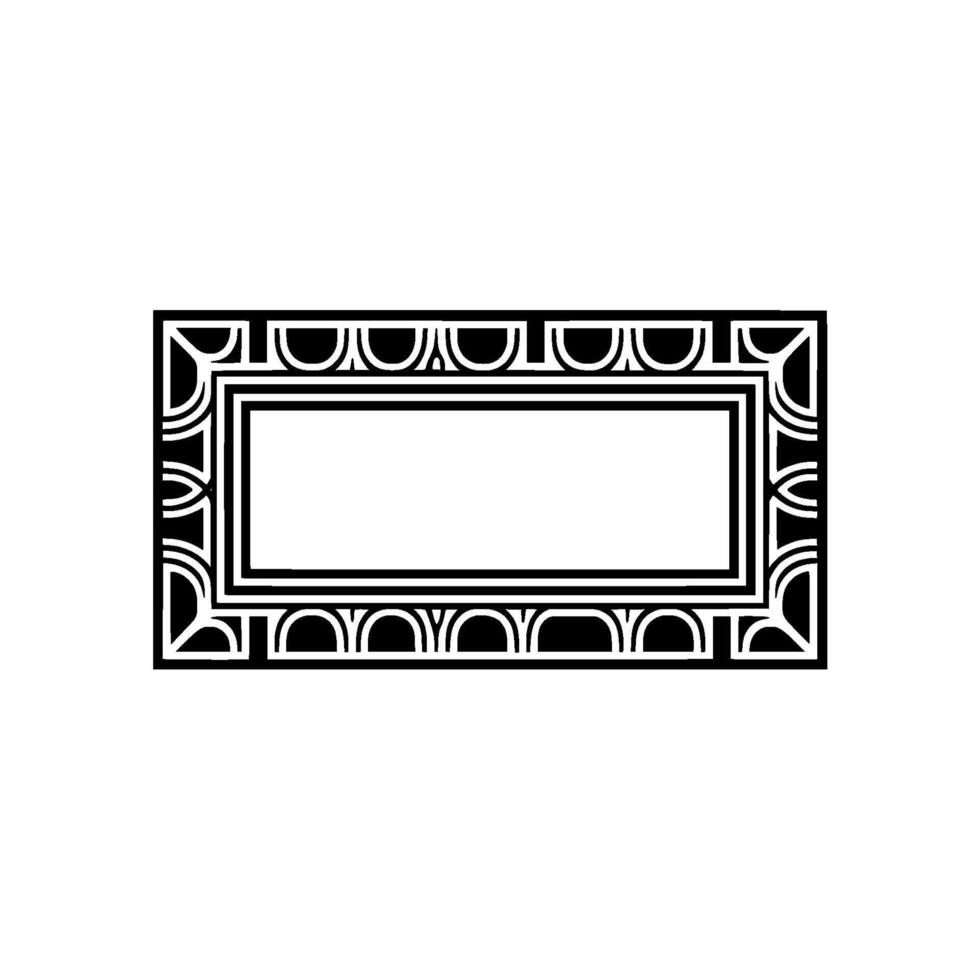 Art Deco Frame, Geometric , Minimalist Elegance, Minimalism vector