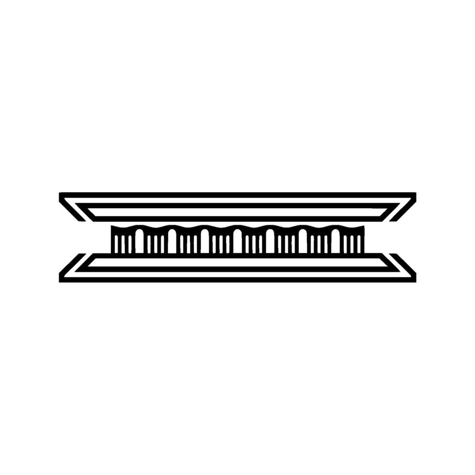 Geometric Archive, Minimalist , Retro Style vector