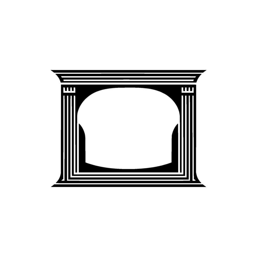 Geometric Frame, Minimalist , Classic Outline vector