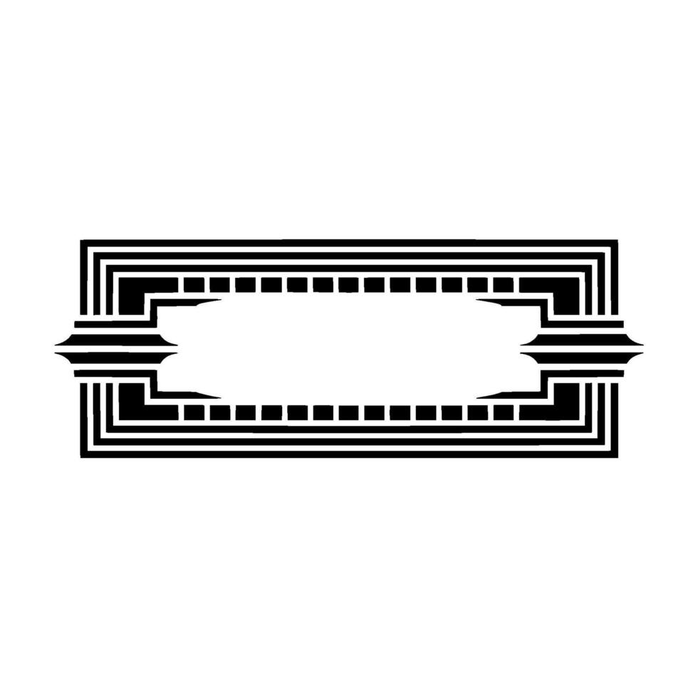 Art Deco Border Element, Geometric , Elegant Frame, Retro vector