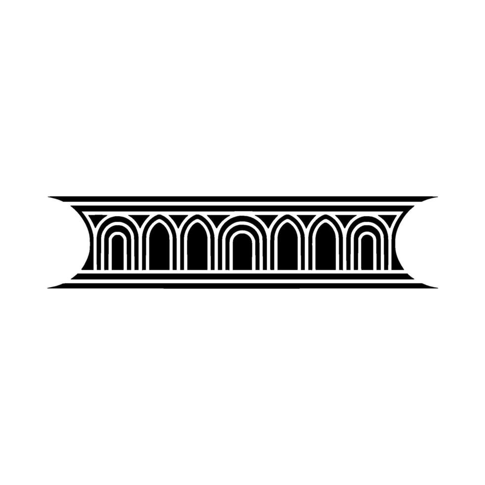Art Deco Archway Ornament, Geometric - Minimalist vector