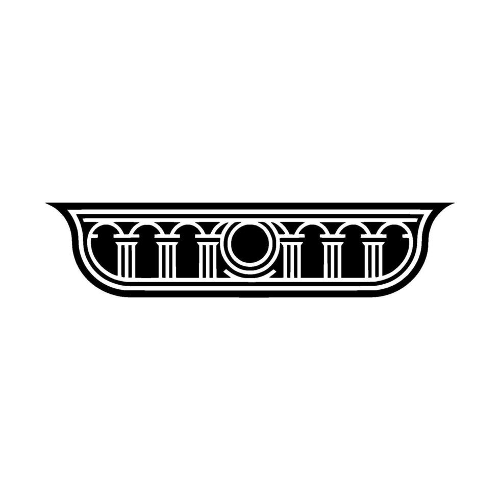 Art Deco Ornament, Geometric , Vintage Elegance, Linear vector
