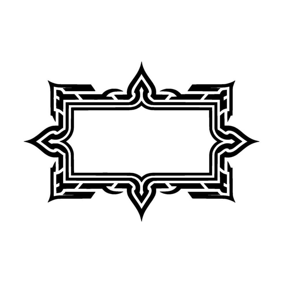 Intricate Celtic Frame, Decorative Border, Vintage vector