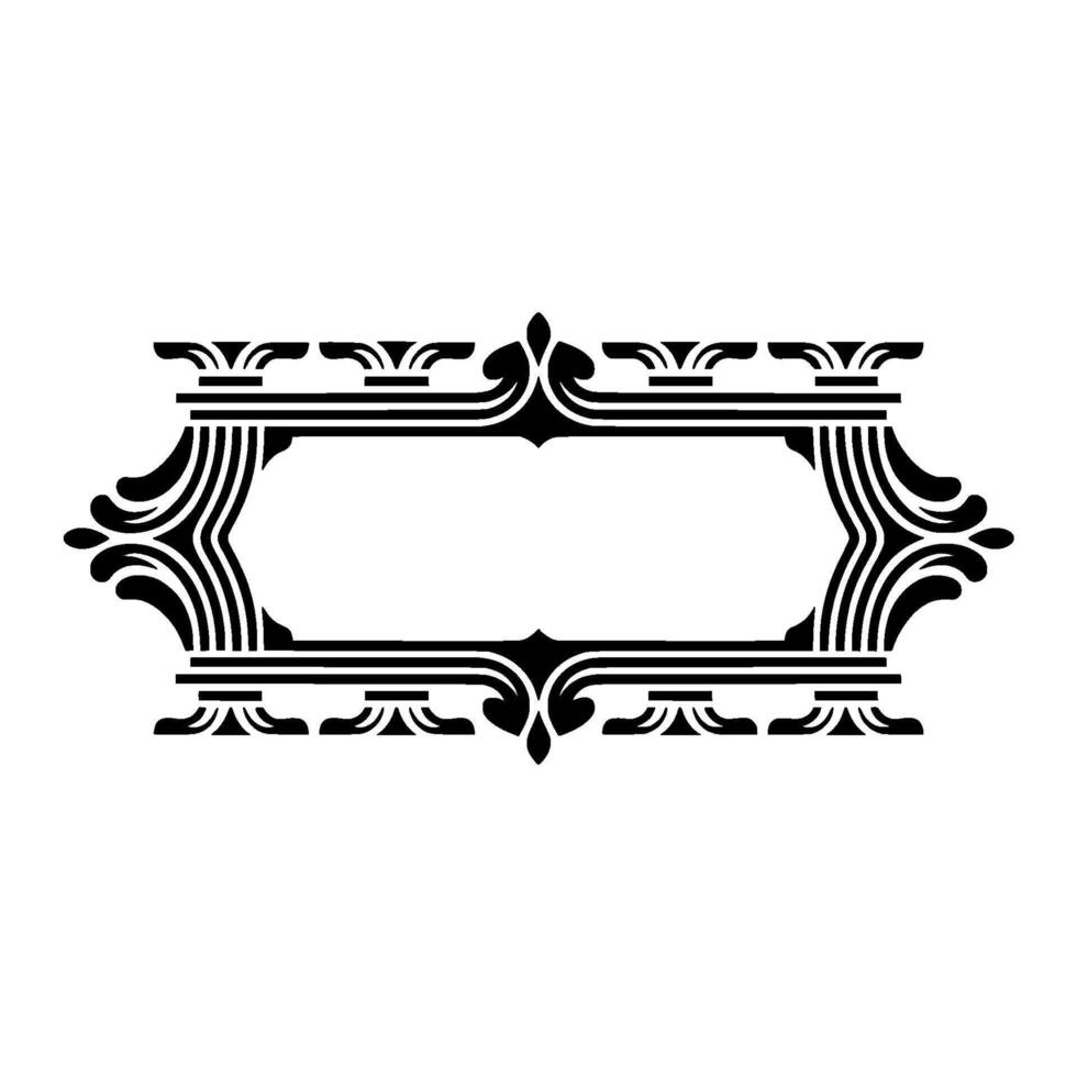 Ornate Vintage Frame, Elegant Decorative Border vector