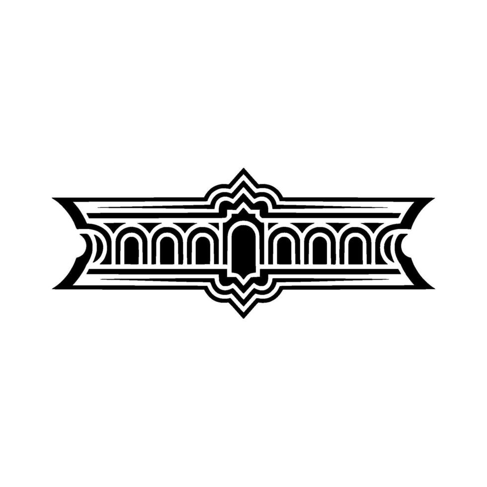 Art Deco Geometric Ornament, Vintage Style vector