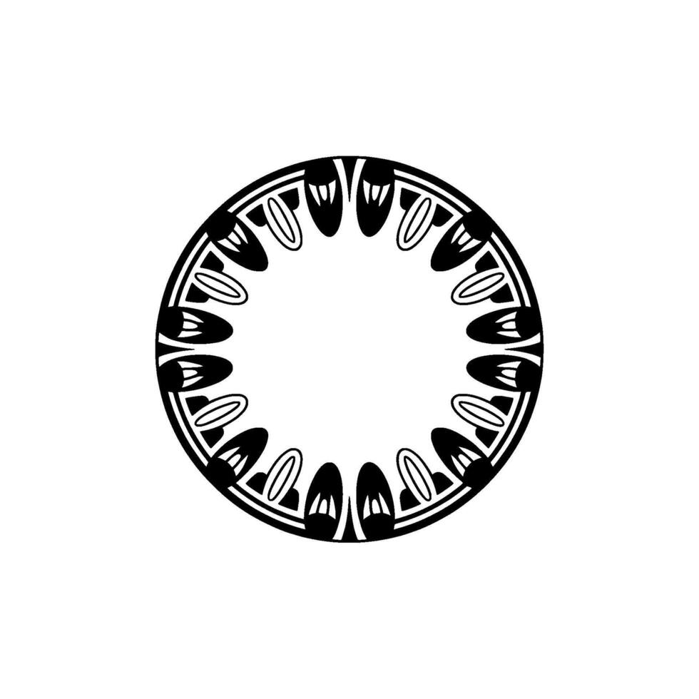 Geometric Tribal Circle, Minimalist - Decorative vector