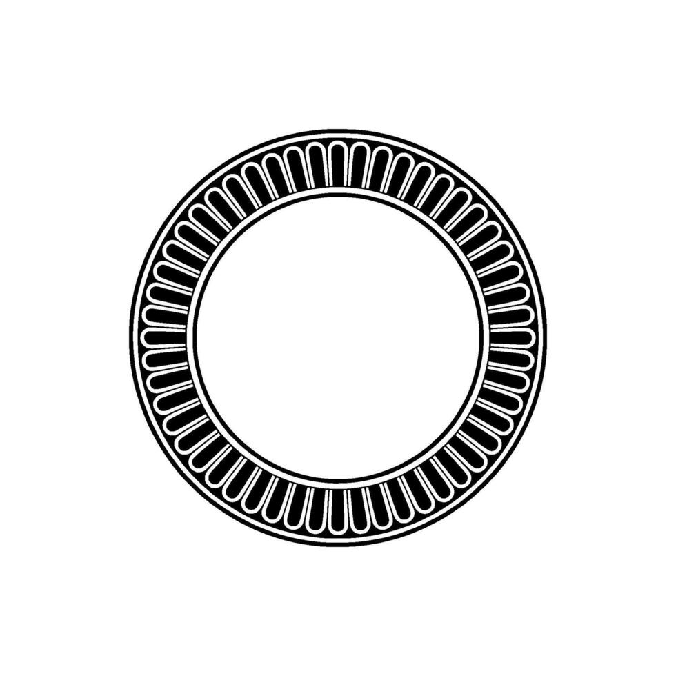 Minimalist Circular Frame, Elegant Outline, Modern vector