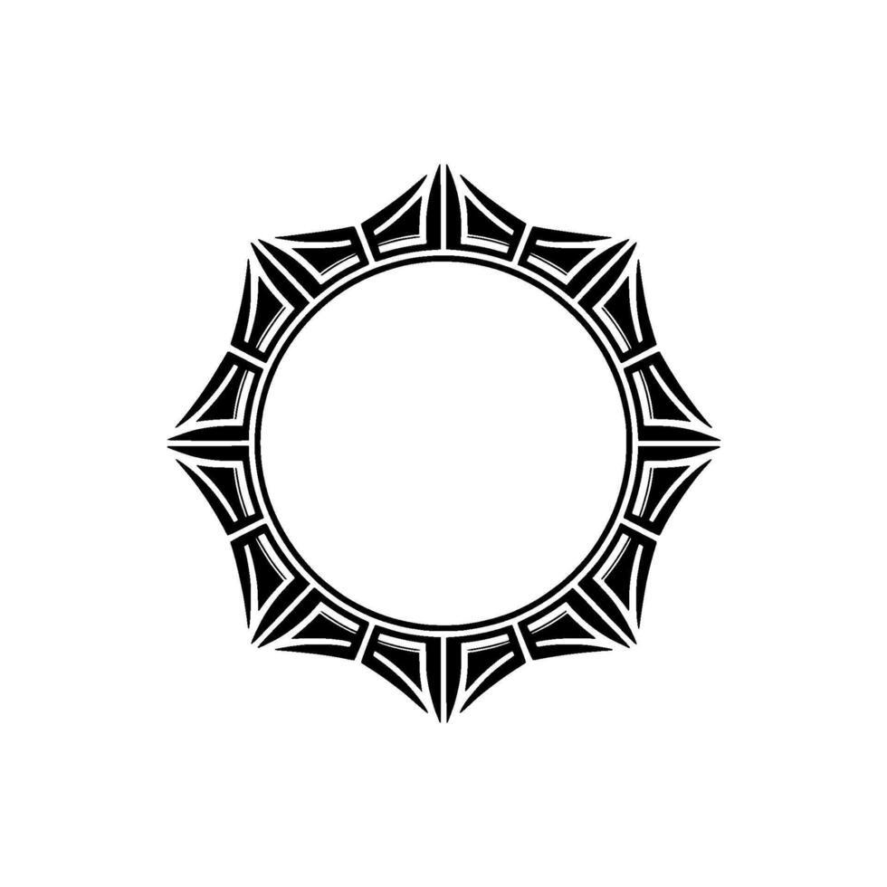 Geometric Tribal Frame, Minimalist - Decorative vector