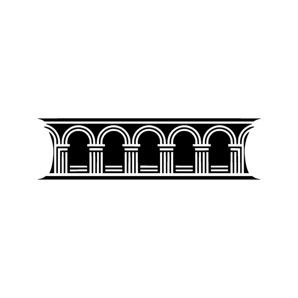 Art Deco Archway, Minimalist , Elegant Border vector