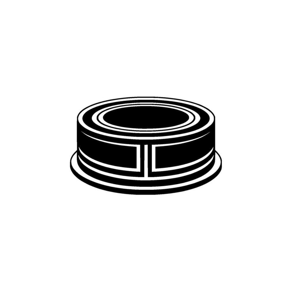 Minimalist Cylinder , Modern Emblem, Circular vector