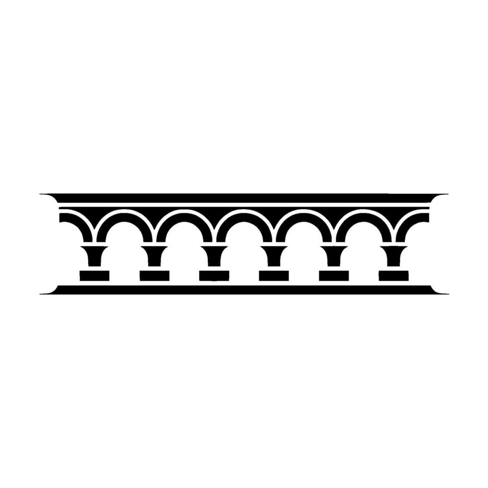 Architectural Archway, Minimalist , Elegant Border vector