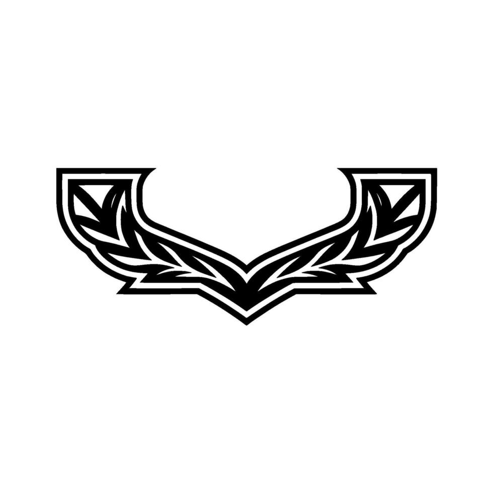 Tribal Wing Emblem, Abstract , Vintage Style vector