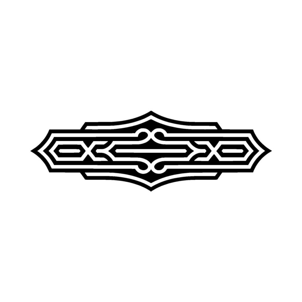 Art Deco Ornament, Geometric Border, Vintage, Line art vector