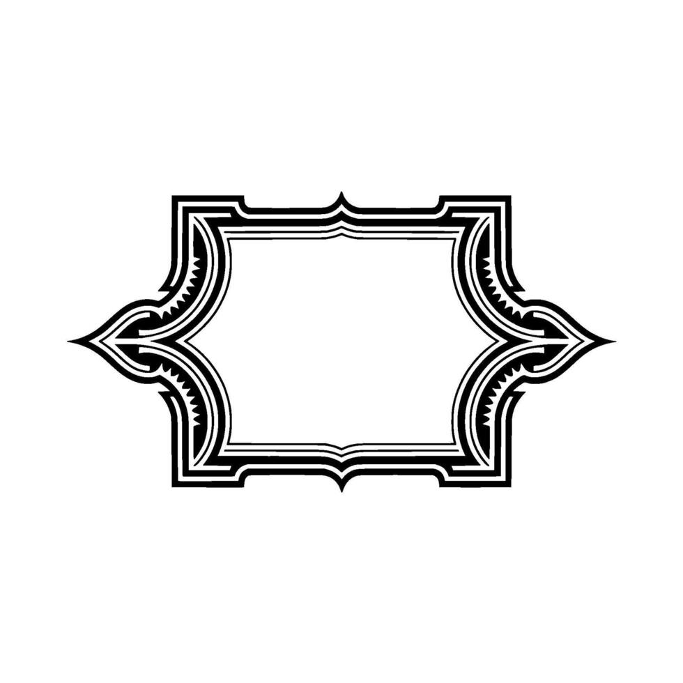 Geometric Deco Frame, Minimalist - Texture vector