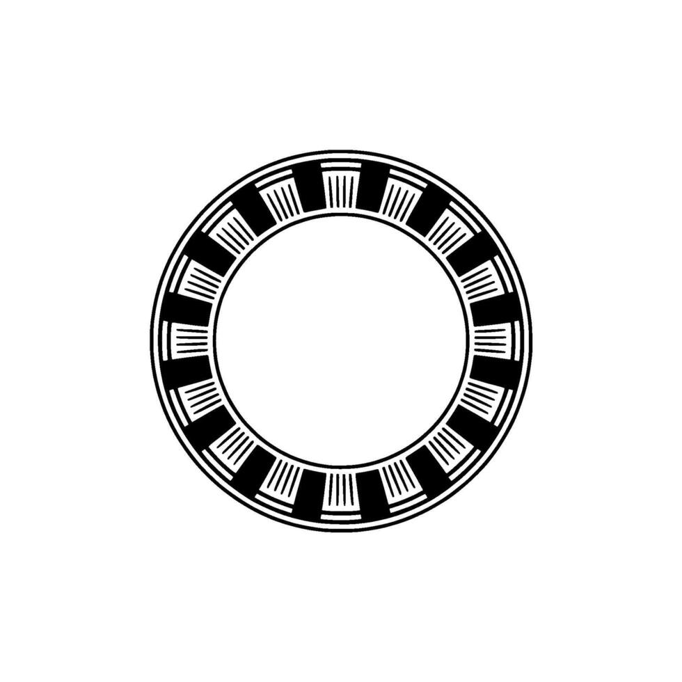 Geometric Circle Frame, Minimalist , Retro Aesthetic, Minimalism vector