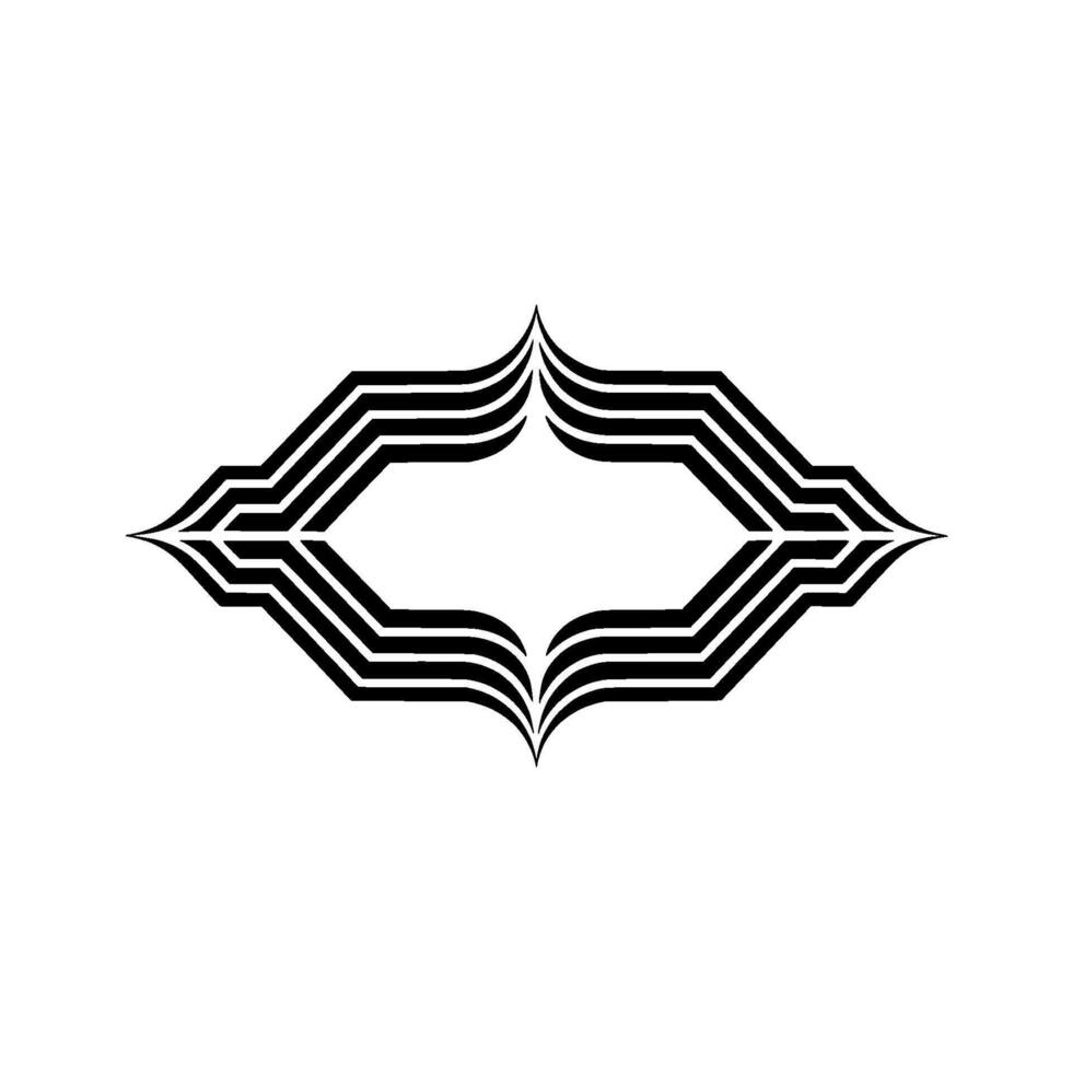Geometric Waveform, Minimalist , Abstract Symmetry vector