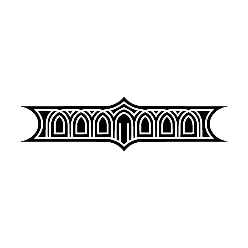 Art Deco Geometric Border, Elegant , Vintage Style vector