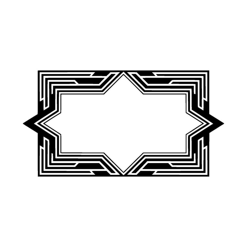 Geometric Deco Border, Minimalist - Frame vector