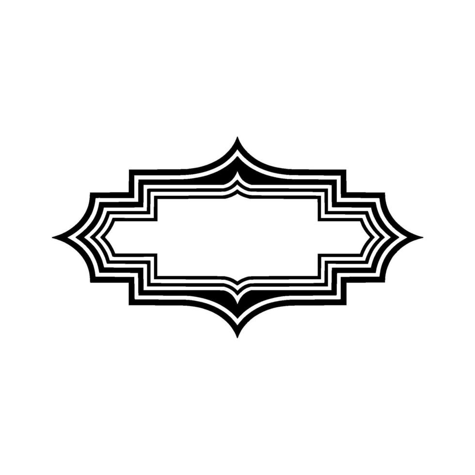 Art Deco Frame, Elegant Border, Vintage, Ornamentation vector