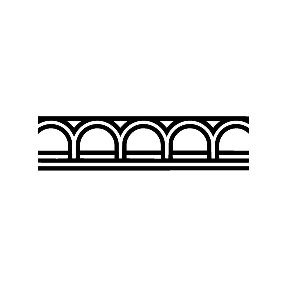 Geometric Arch Border, Minimalist, Line vector
