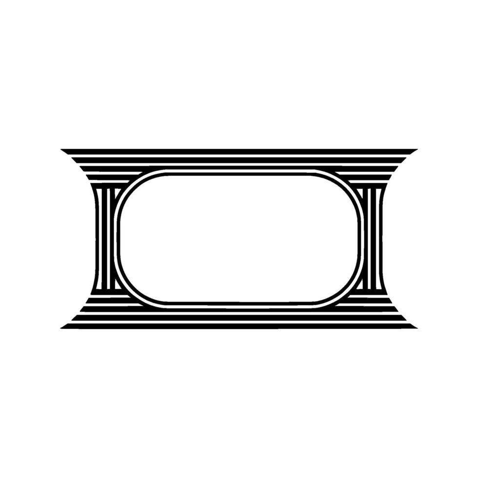 Geometric Frame, Minimalist , Elegant Outline - Minimalism vector