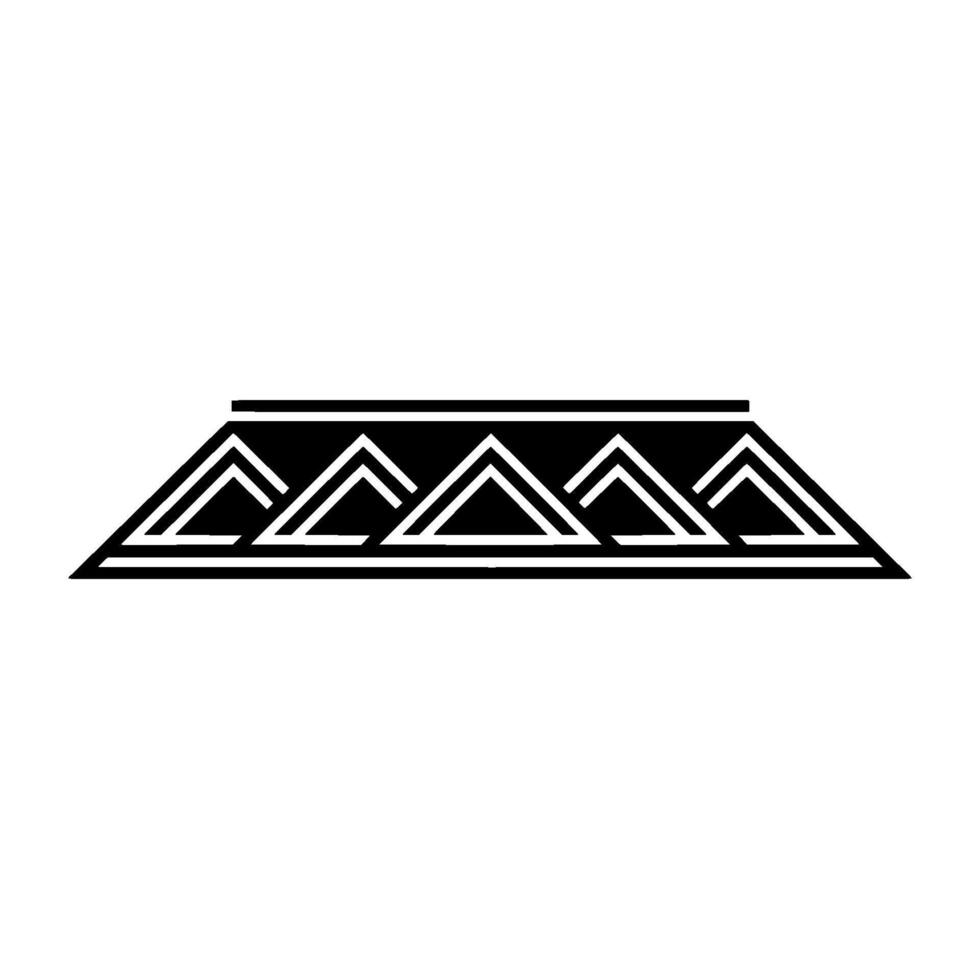 Geometric Ascent Stylized Triangle Motif vector