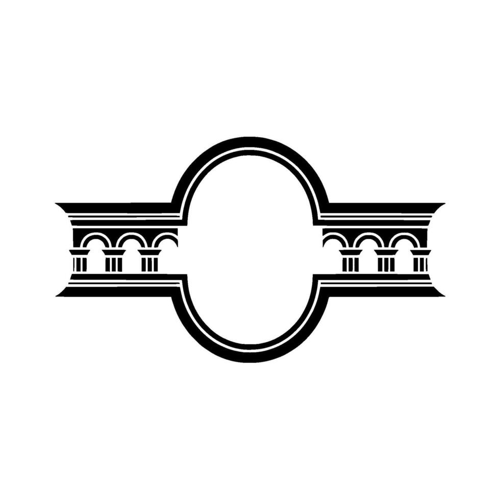 Elegant Circular Ornament, Classical Element vector