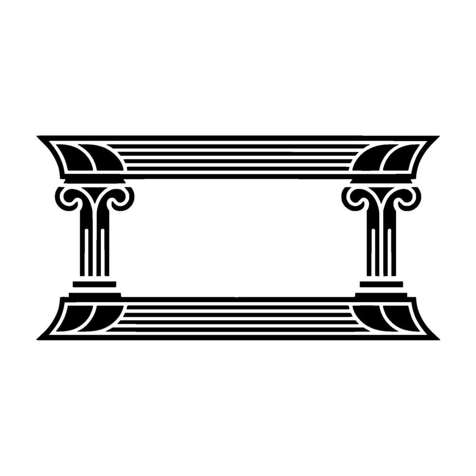 Elegant Classical Frame, Vintage , Architectural Motif vector