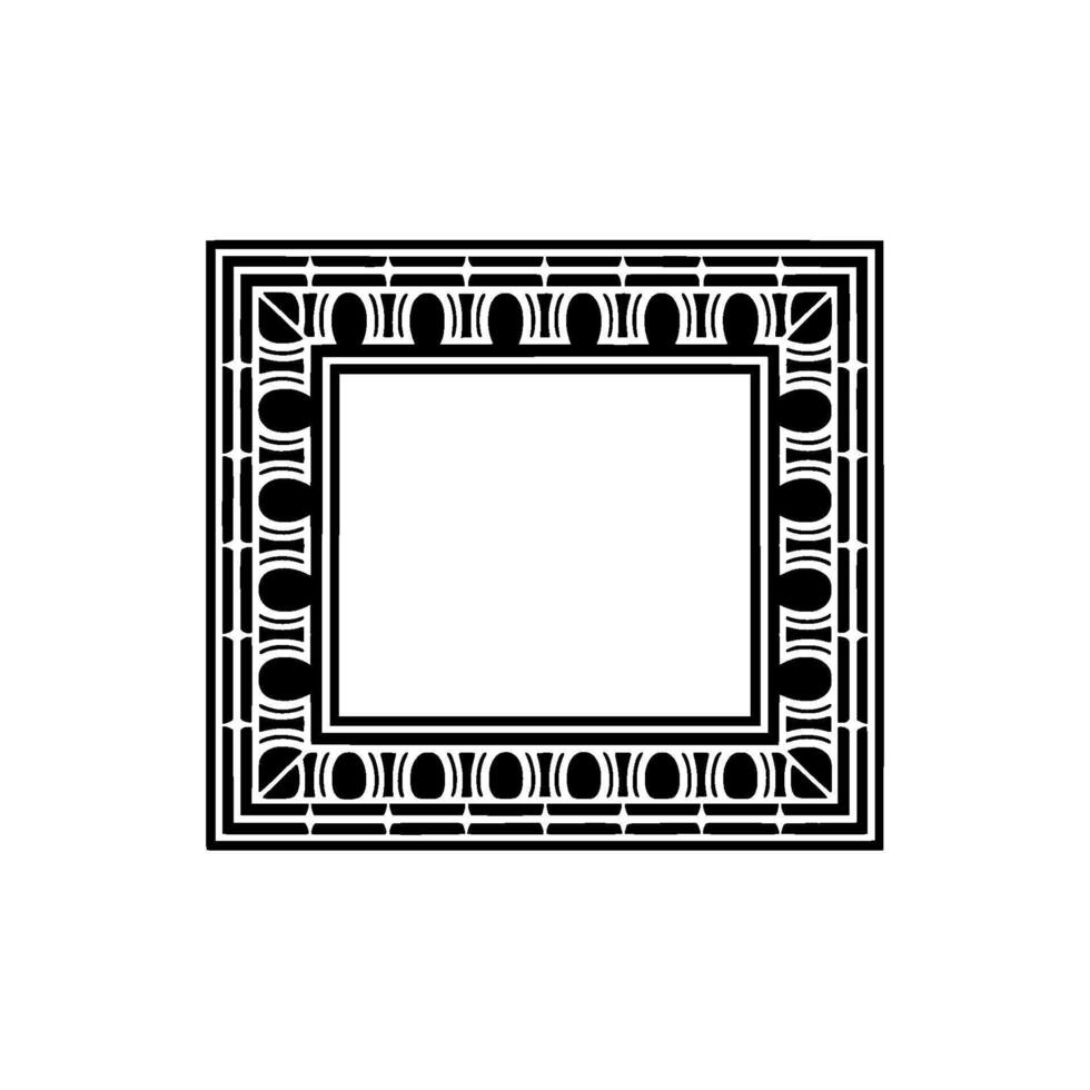 Geometric Frame, Art Deco Pattern, Minimalist vector