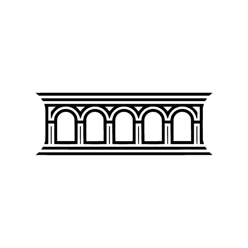 Geometric Window Frame, Art Deco Style vector