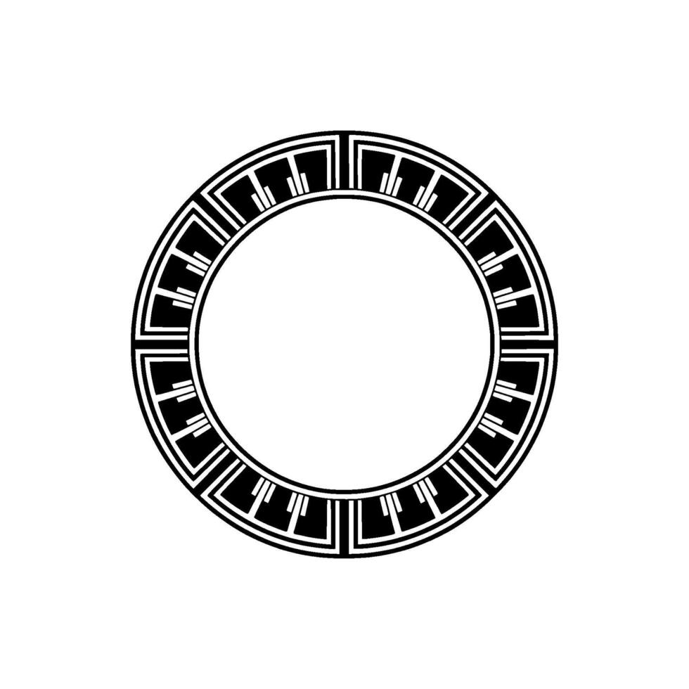 Geometric Portal, Minimalist , Futuristic Symbol vector