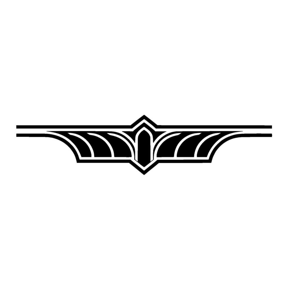 Geometric Art Deco Ornament, Elegant Border vector