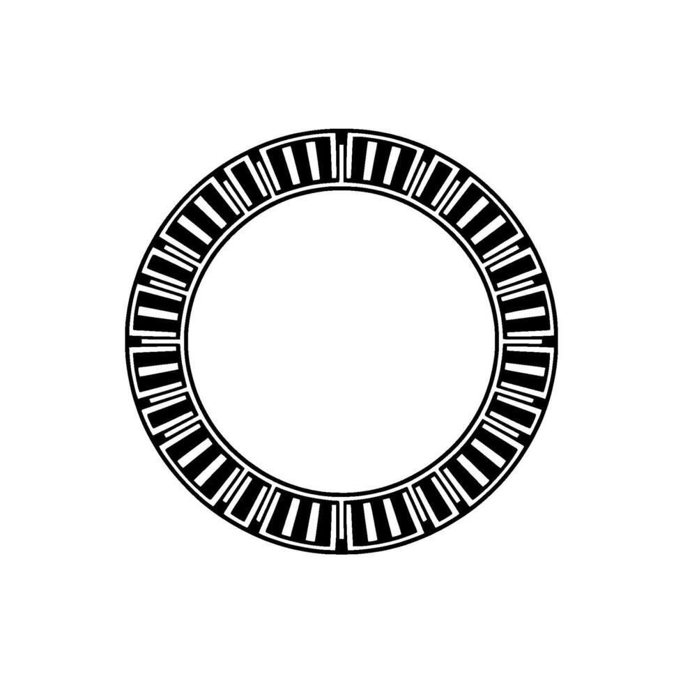 Geometric Circle Frame, Minimalist , Modern Emblem, Pattern vector