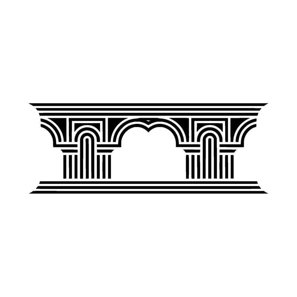 Geometric Archway, Art Deco Style, Minimalist, Artdeco vector