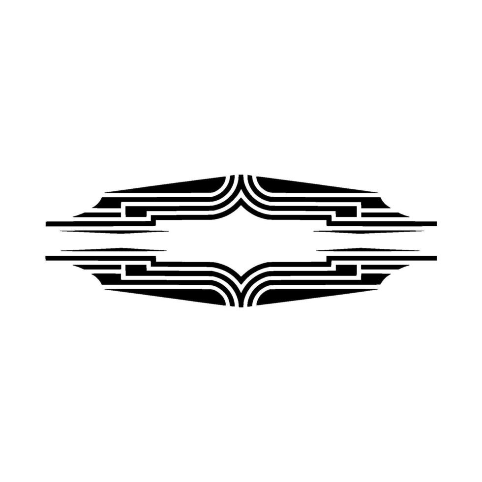 Art Deco Ornament, Geometric , Elegant Border - Retro vector
