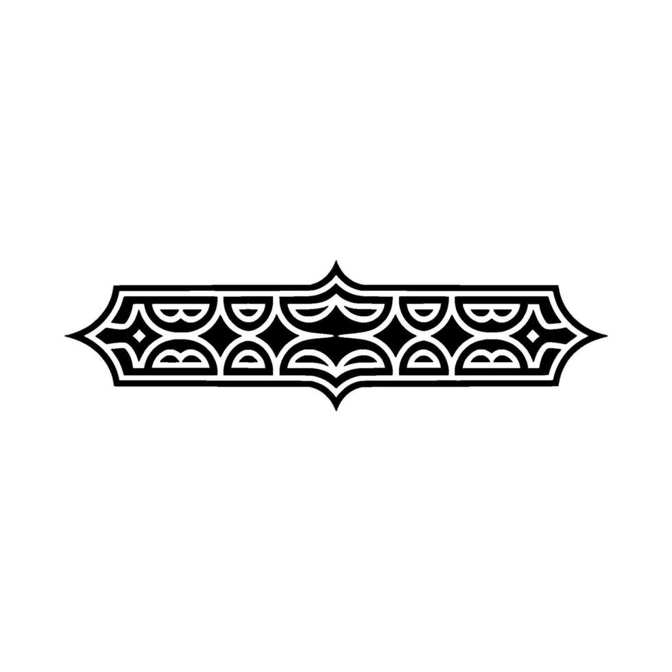 Geometric Arabic Ornament, Stylized Border vector