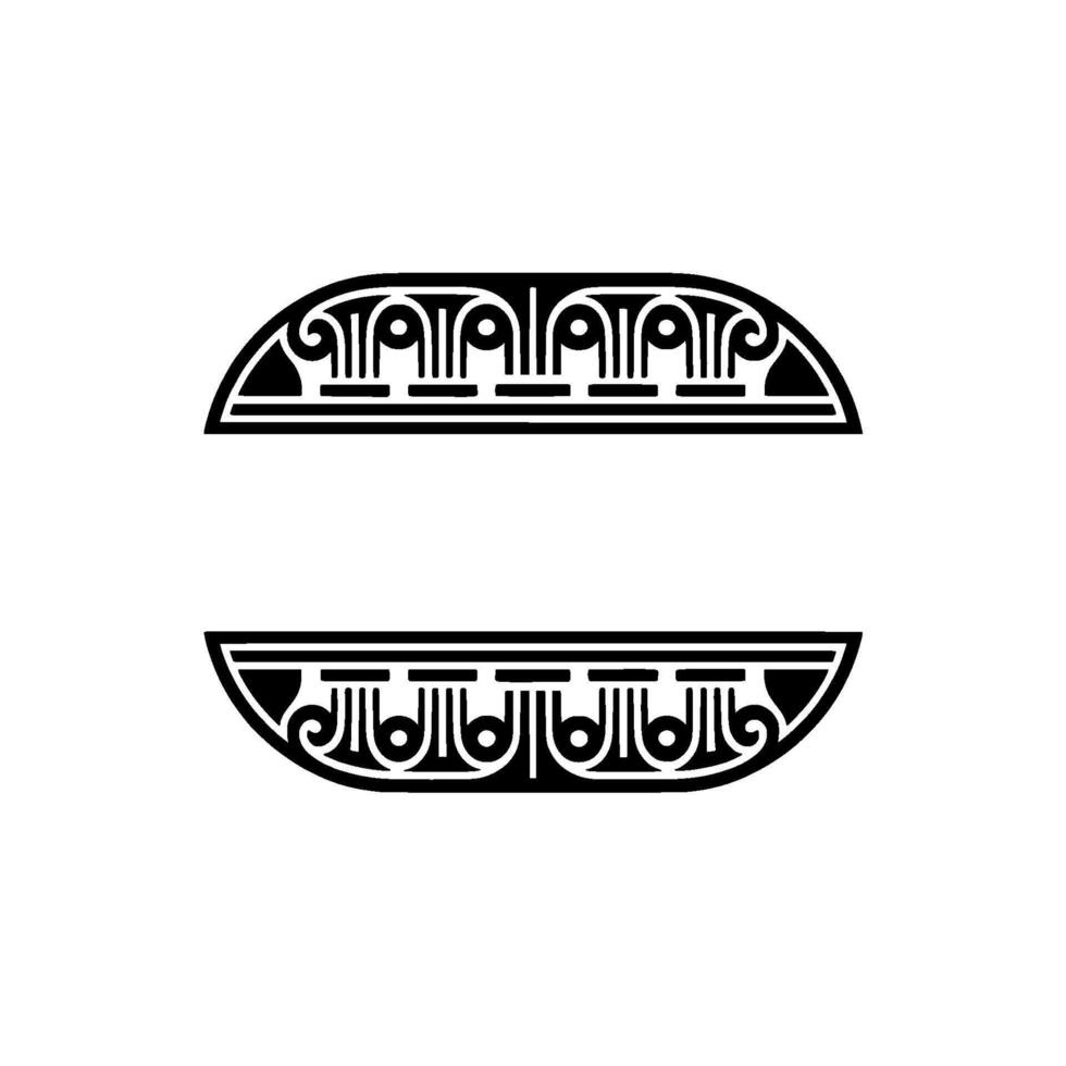 Art Deco Ornament, Stylized Border, Geometric vector
