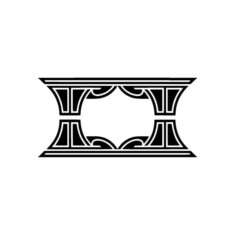 Art Deco Frame, Geometric Ornament, Elegant, Vintage vector