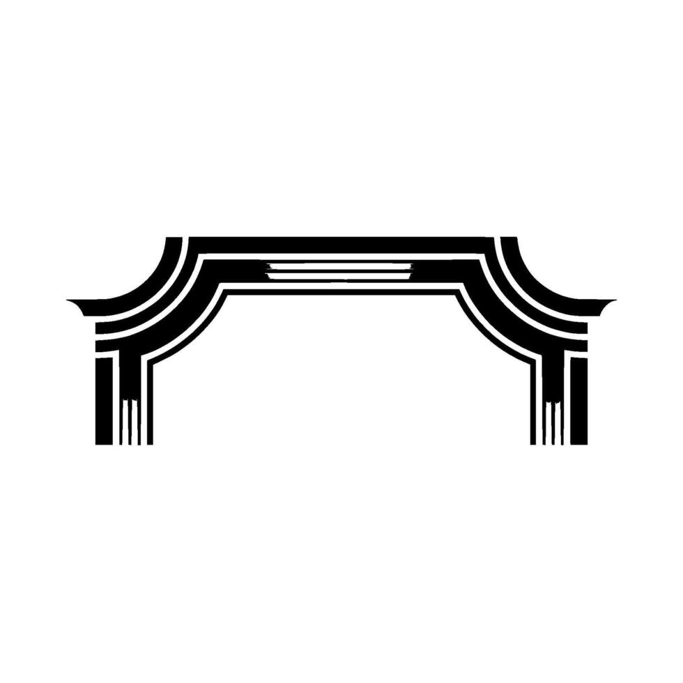 Geometric Archway, Minimalist , Shadow Play, Arch vector