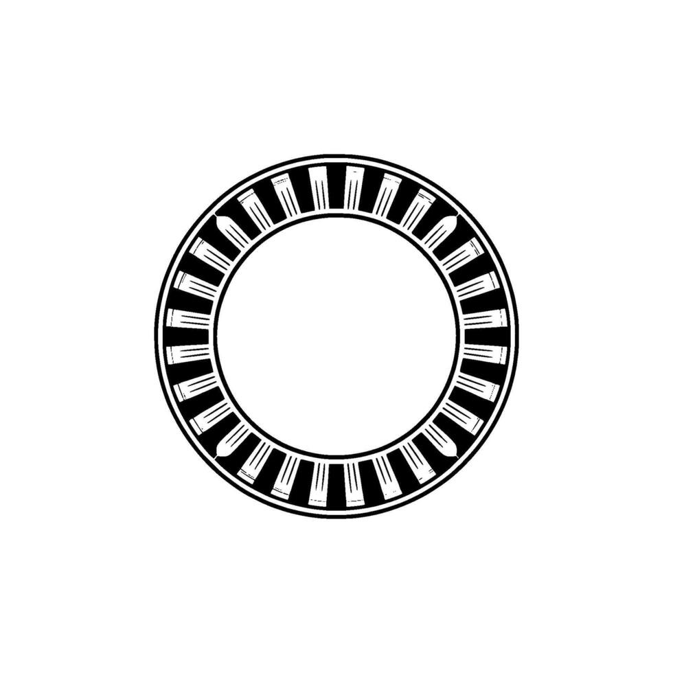 Geometric Circle Emblem, Retro , Minimalist, Minimalism vector