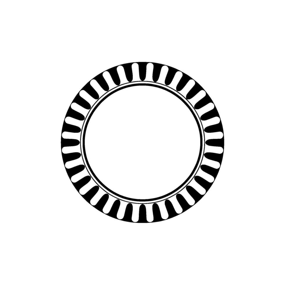 Minimalist Circular Emblem, Modern Element vector