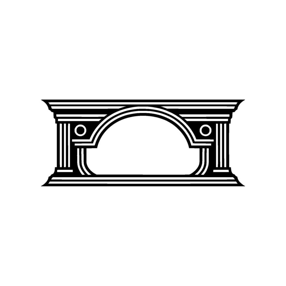 Geometric Archway, Minimalist , Classic Elegance, Minimalism vector