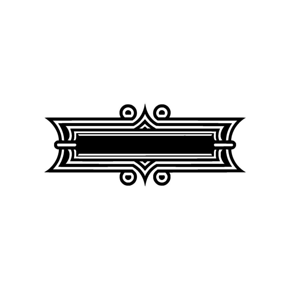 Art Deco Frame, Elegant , Vintage Style, Minimalist Ornamentation vector