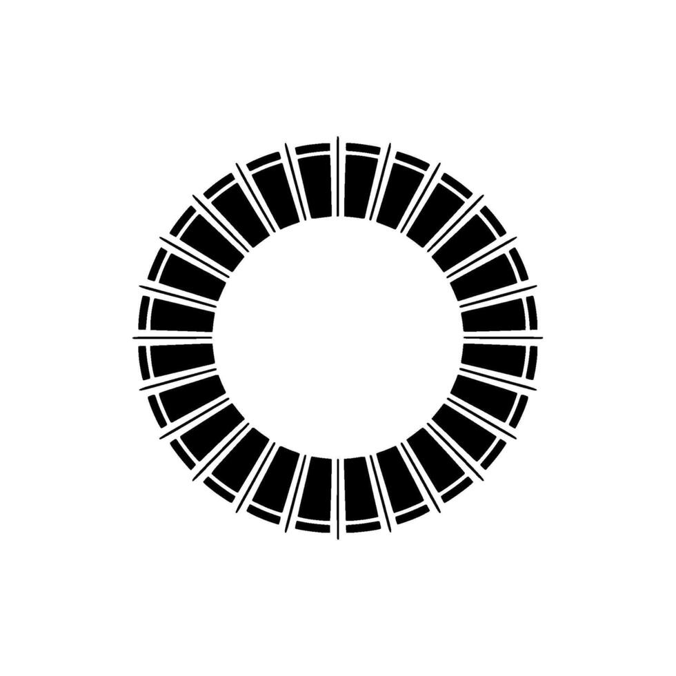 Minimalist Circular Gradient, Abstract Element vector