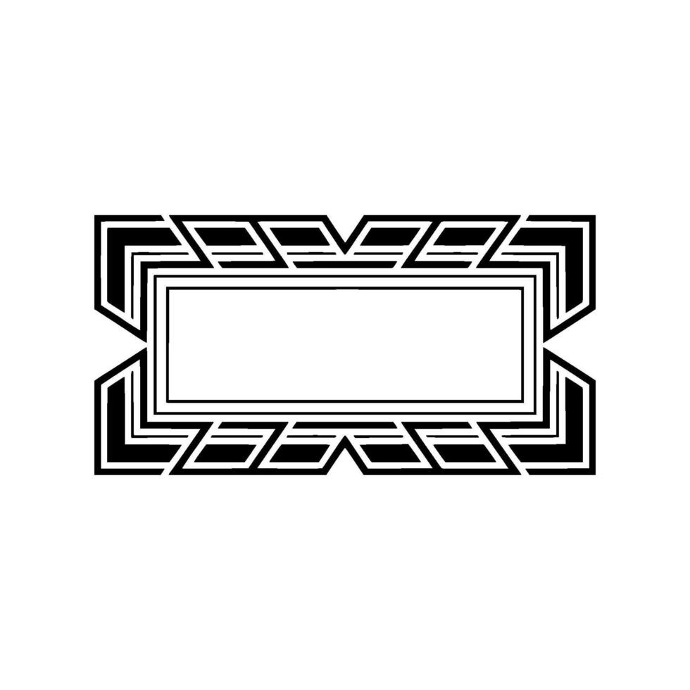 Geometric Deco Frame, Minimalist , Elegant Border, alternate version 57 vector
